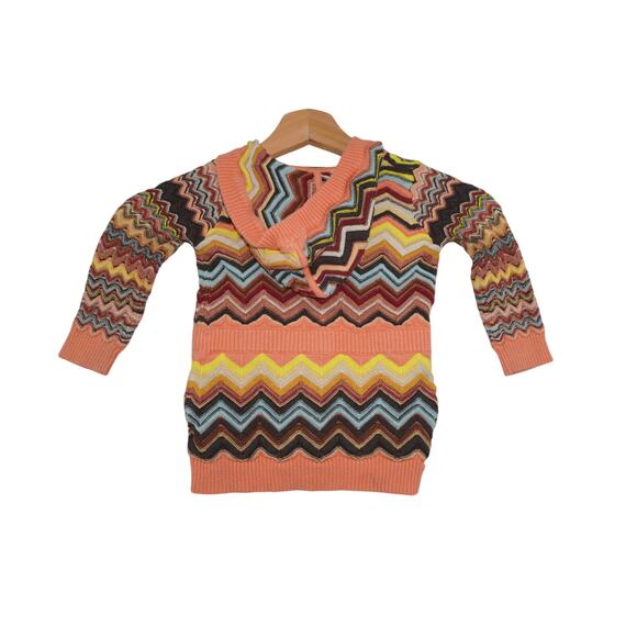 Missoni for Target Baby Zip Sweater 18M Chevron Knit Hoodie Multicolor - Picture 5 of 5